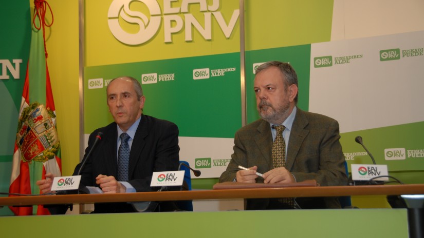 Josu Erkoreka eta Pedro Azpiazu EAJ-PNV