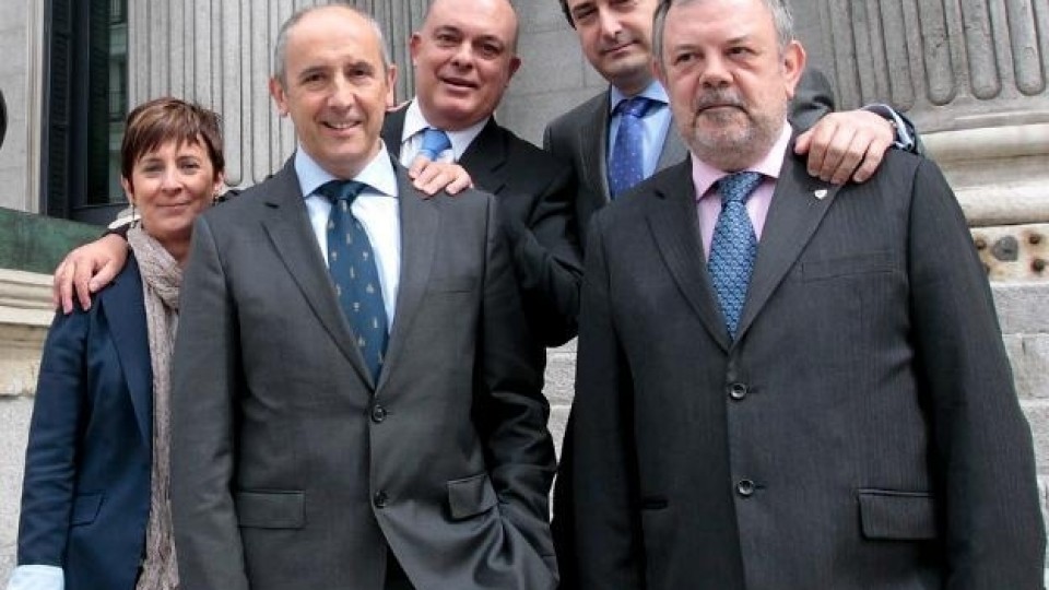 Josu Erkoreka, Pedro Azpiazu, Emilio Olabarria, Arantza Tapia eta Aitor Esteban