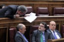 Josu Erkoreka, Aitor Esteban, Emilio Olabarria y Pedro Azpiazu, diputados de EAJ-PNV en el Congreso