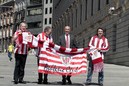 EAJren diputatu eta senatariak Athletic animatzen Kongresuan, Kopako finalaren bezperan