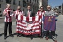 EAJren diputatu eta senatariak Athletic animatzen Kongresuan, Kopako finalaren bezperan