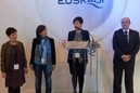 La Consejera Arantza Tapia en la presentación del stand de Euskadi en Fitur