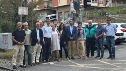 Eskualdeko EAJ-PNVren ordezkariek Enkarterrin trenbide garraioan hobetu beharrekoak azaldu dizkiete Euskal Taldeko kideei